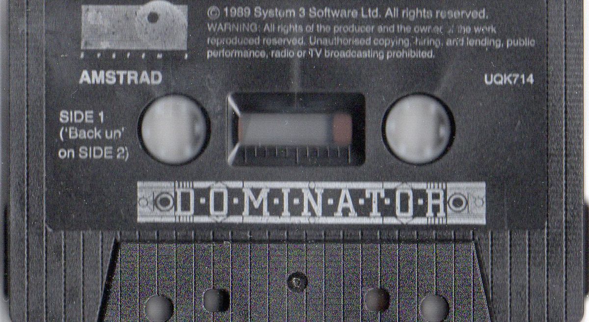 Media for Dominator (Amstrad CPC): side 1