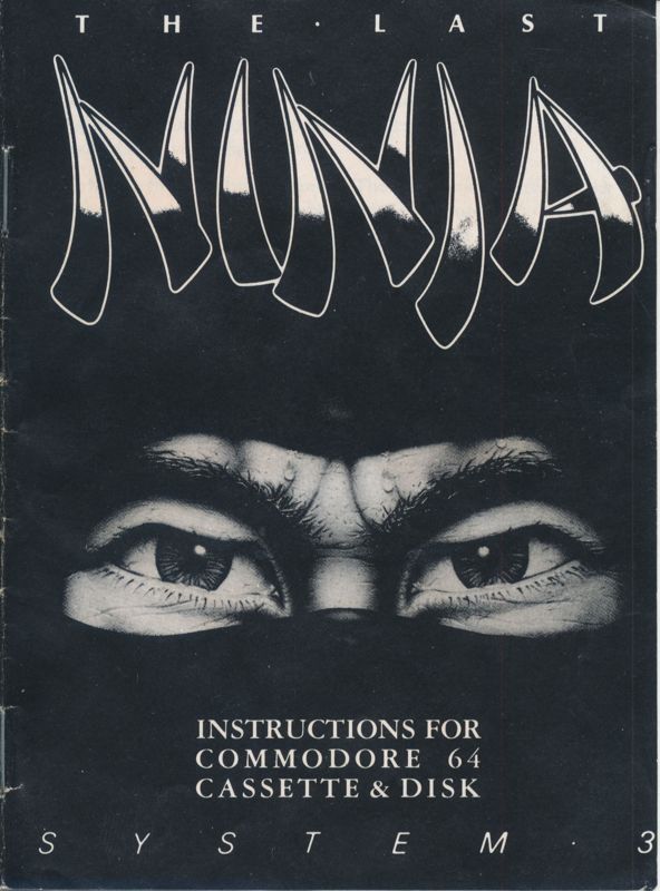 Manual for The Last Ninja (Commodore 64): front
