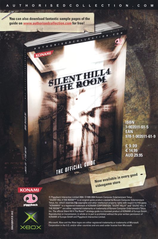 Silent Hill 4: The Room cover or packaging material - MobyGames
