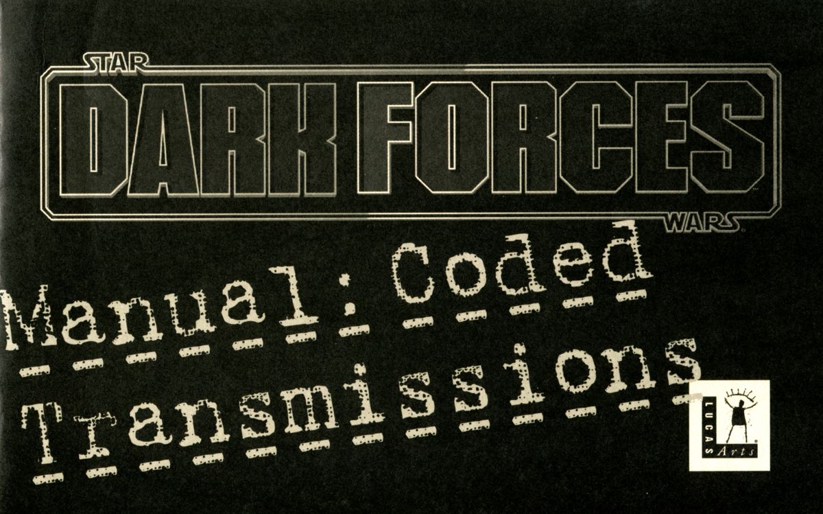 Manual for Star Wars: Dark Forces (DOS): Front