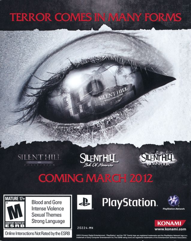 Silent Hill: Downpour cover or packaging material - MobyGames