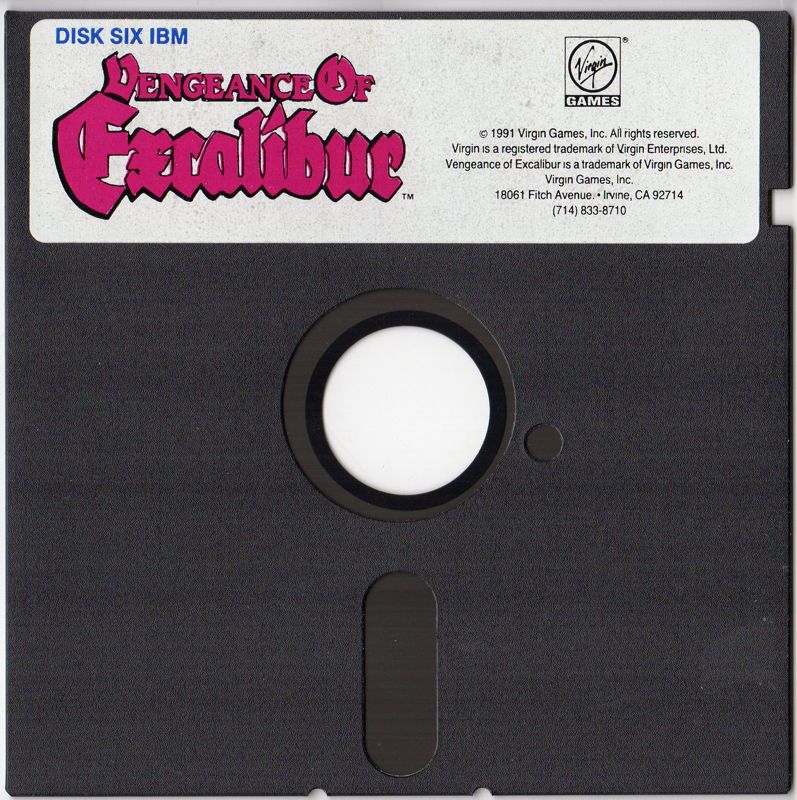 Media for Vengeance of Excalibur (DOS) (5.25" release): Disk 6