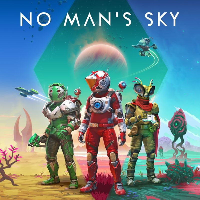 Front Cover for No Man's Sky (PlayStation 4) (PSN release): 5th version (post No Man's Sky Origins update)