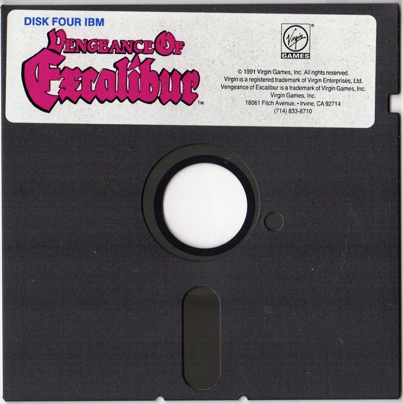 Media for Vengeance of Excalibur (DOS) (5.25" release): Disk 4