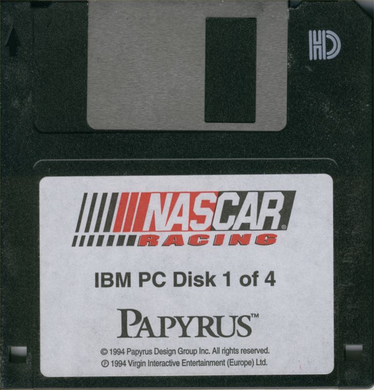 Media for NASCAR Racing (DOS): Disk 1