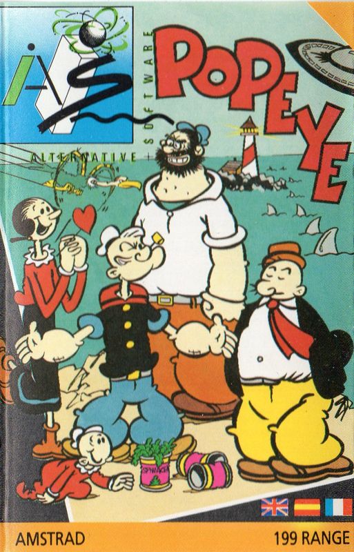 Front Cover for Popeye (Amstrad CPC) (Alternative Software budget reissue)