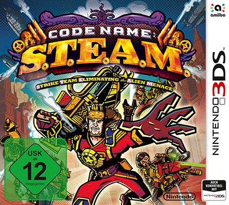 Front Cover for Code Name: S.T.E.A.M. (Nintendo 3DS) (download release)