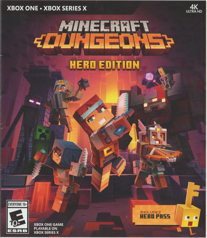 Front Cover for Minecraft Dungeons: Hero Edition (Xbox One)