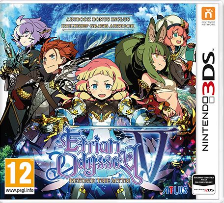Front Cover for Etrian Odyssey V: Beyond the Myth (Nintendo 3DS) (download release)