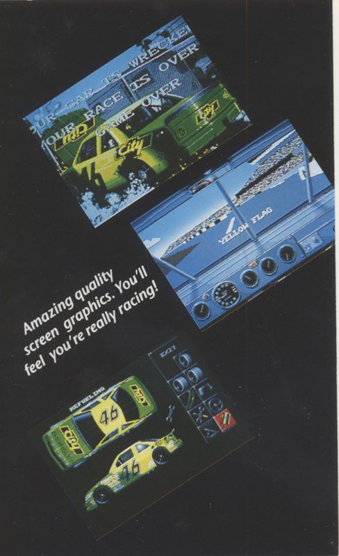 Inside Cover for Days of Thunder (ZX Spectrum)