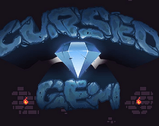 Front Cover for Cursed Gem (Browser and Linux and Macintosh and Windows) (itch.io release)