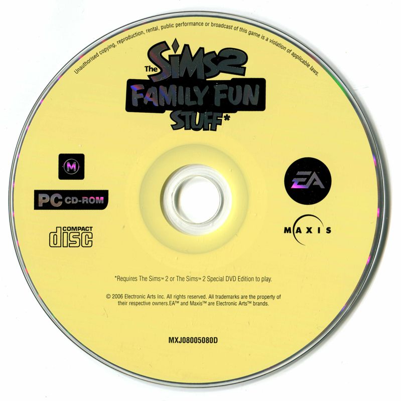 Media for The Sims 2: Family Fun Stuff (Windows) (Alternate release)