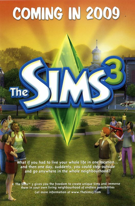 Advertisement for The Sims 2: Family Fun Stuff (Windows) (Alternate release): Front