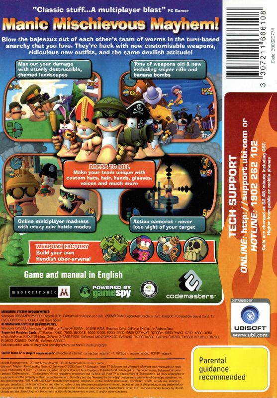 Worms 4: Mayhem Cover Or Packaging Material - MobyGames