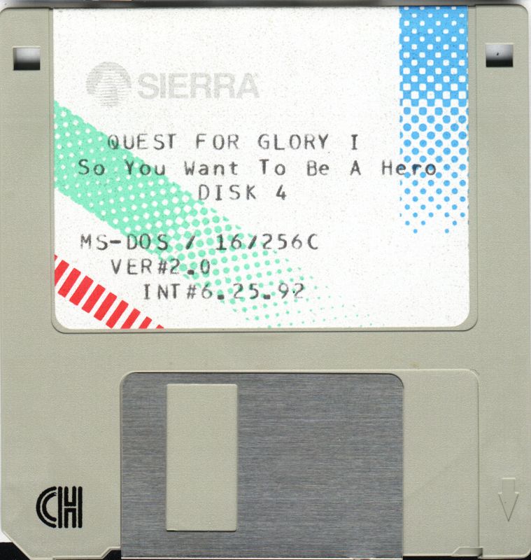 Media for Quest for Glory I: So You Want To Be A Hero (DOS): Disk 4