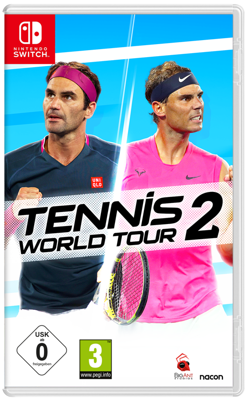 Front Cover for Tennis World Tour 2 (Nintendo Switch) (download release)