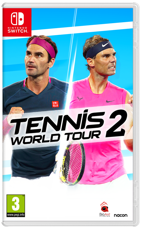 Front Cover for Tennis World Tour 2 (Nintendo Switch) (download release)
