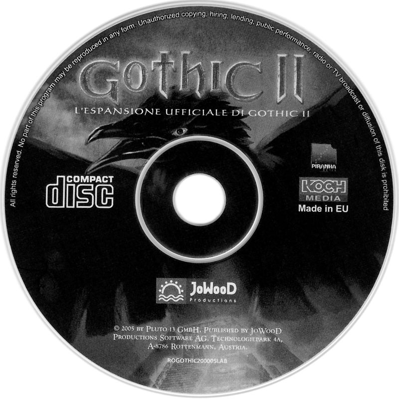 Media for Gothic II: Night of the Raven (Windows)