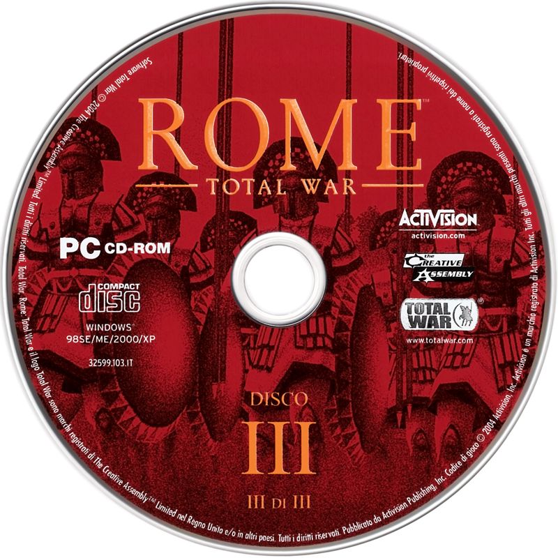 Media for Rome: Total War (Windows): Disc 3