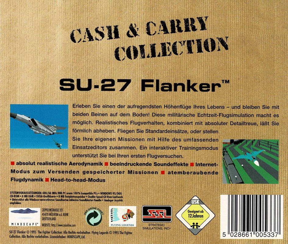 Other for Su-27 Flanker (DOS and Windows) (Cash & Carry Collection Alternate release): Jewel Case - Back