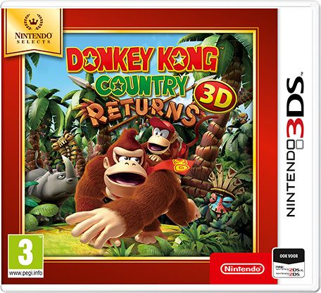 Front Cover for Donkey Kong Country Returns 3D (Nintendo 3DS) (eShop release): 2nd version
