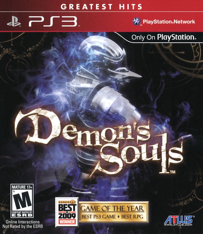 Front Cover for Demon's Souls (PlayStation 3) (Greatest Hits release)