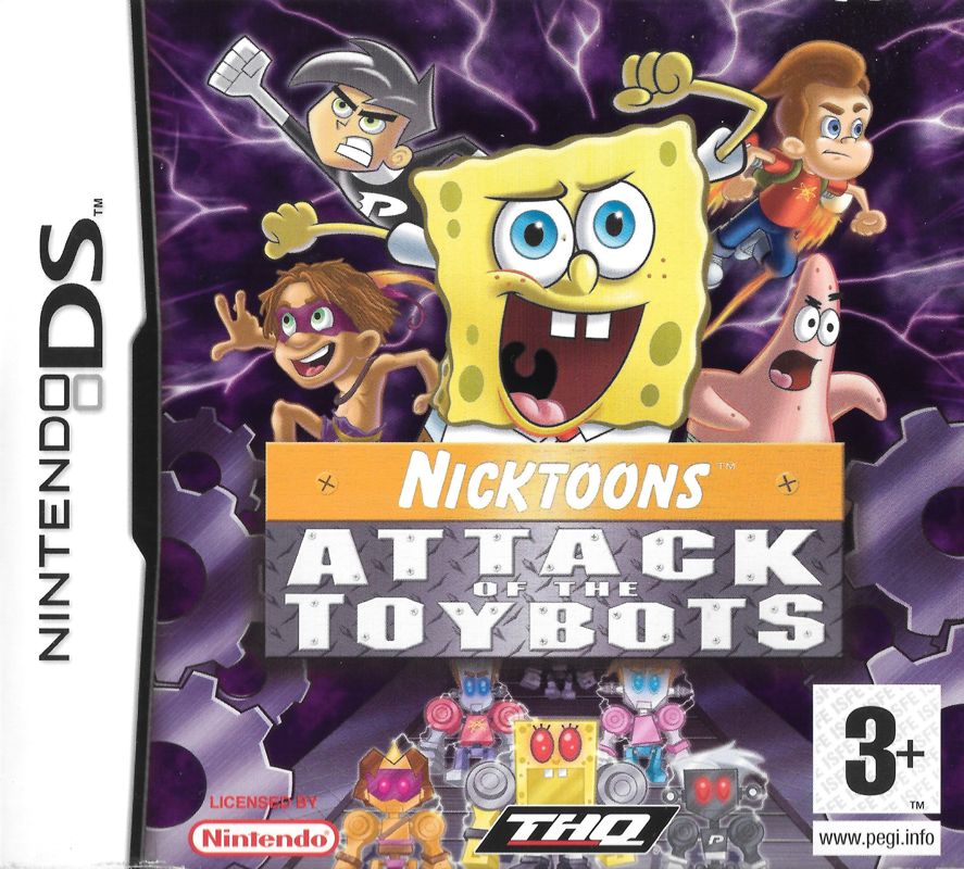 Front Cover for Nicktoons: Attack of the Toybots (Nintendo DS)