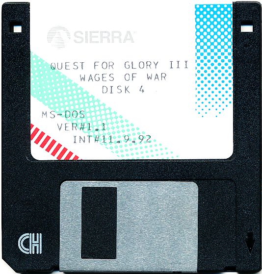 Media for Quest for Glory III: Wages of War (DOS): Disk 4