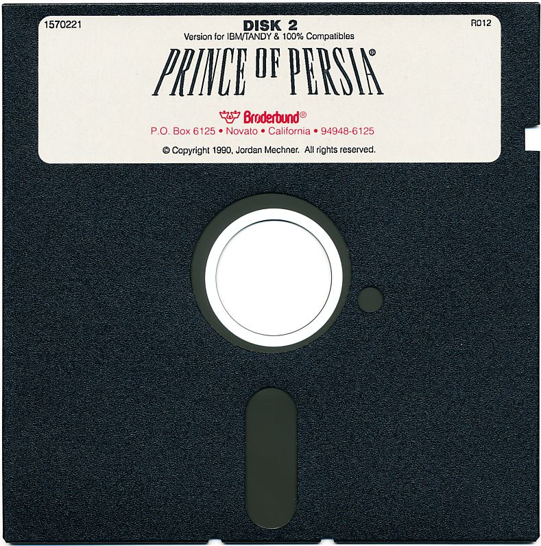 Media for Prince of Persia (DOS): 5.25" Disk 2