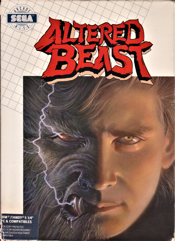 Front Cover for Altered Beast (DOS) (Front/Back Box Art of Altered Beast US)