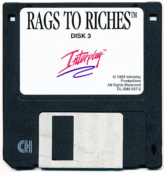 Media for Rags to Riches: The Financial Market Simulation (DOS): Disk 3