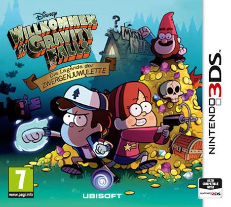 Front Cover for Disney Gravity Falls: Legend of the Gnome Gemulets (Nintendo 3DS) (download release)