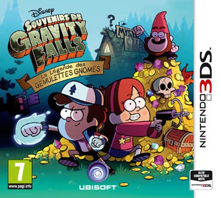 Front Cover for Disney Gravity Falls: Legend of the Gnome Gemulets (Nintendo 3DS) (download release)