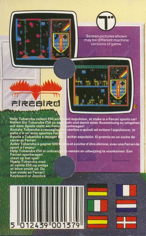 Back Cover for Tubaruba (ZX Spectrum)