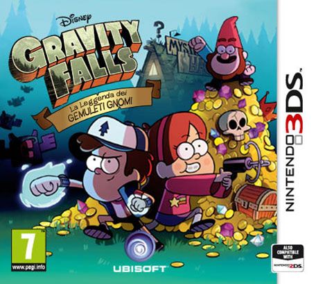 Front Cover for Disney Gravity Falls: Legend of the Gnome Gemulets (Nintendo 3DS) (download release)