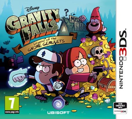 Front Cover for Disney Gravity Falls: Legend of the Gnome Gemulets (Nintendo 3DS) (download release)