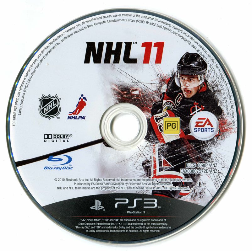 Media for NHL 11 (PlayStation 3)