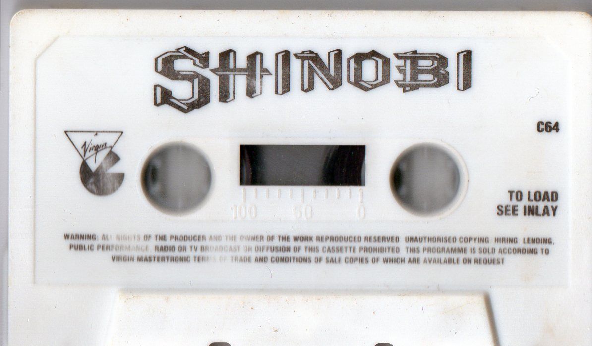 Media for Shinobi (Commodore 64) (cassette version)
