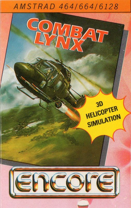 Front Cover for Combat Lynx (Amstrad CPC) (Encore budget re-release)