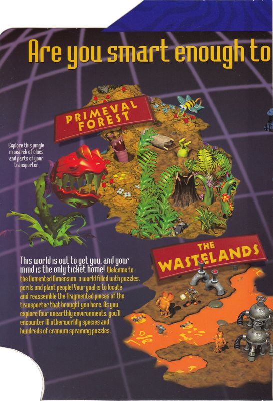 Inside Cover for Dr. Brain Thinking Games: IQ Adventure (Windows) (Mindventure re-release): Left Side