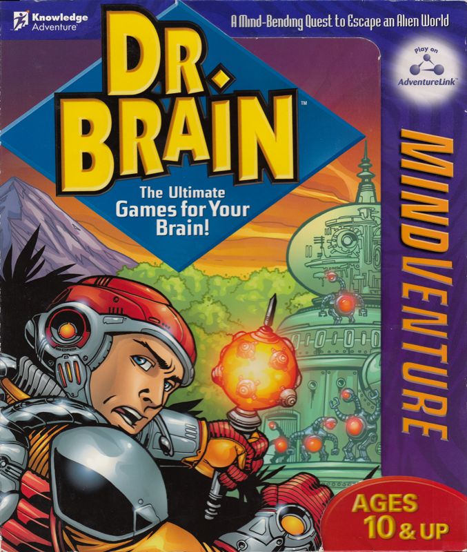 Front Cover for Dr. Brain Thinking Games: IQ Adventure (Windows) (Mindventure re-release): Full Cover