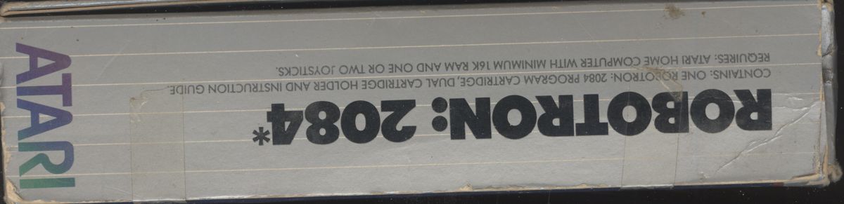 Spine/Sides for Robotron: 2084 (Atari 8-bit)