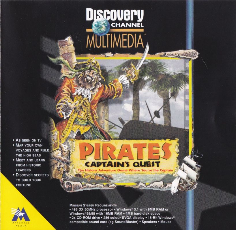 Front Cover for Pirates: Captain's Quest (Windows 3.x) (PC ACE covermount)