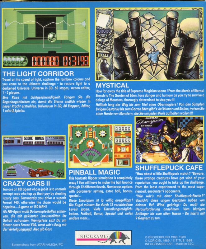Back Cover for High Energy 2 (DOS)