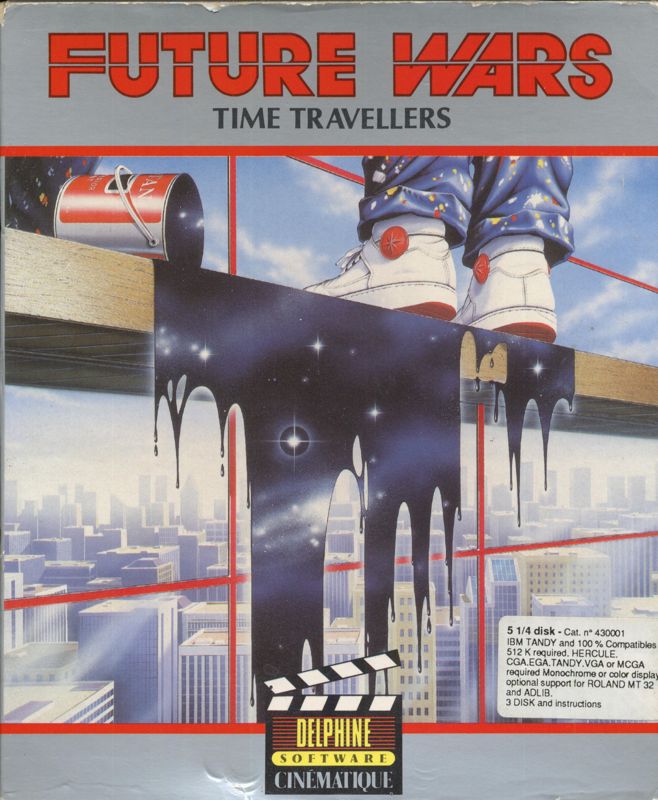 Front Cover for Future Wars: Adventures in Time (DOS) (5.25" disk version)