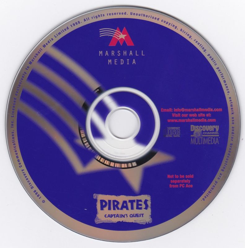 Media for Pirates: Captain's Quest (Windows 3.x) (PC ACE covermount)