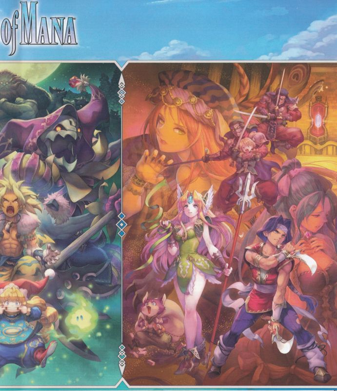 Inside Cover for Trials of Mana (PlayStation 4): Right