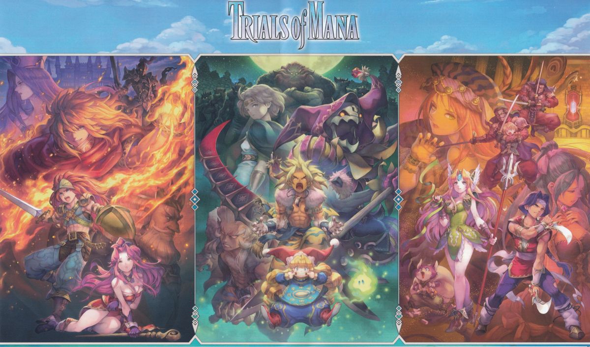 Inside Cover for Trials of Mana (PlayStation 4): Full