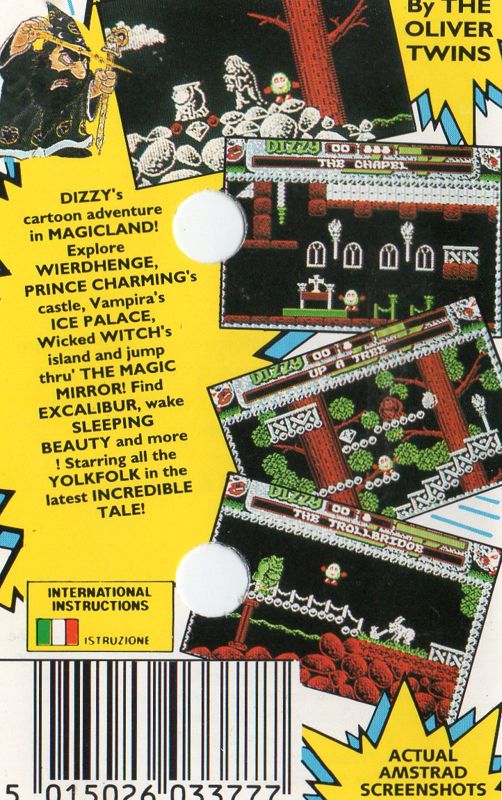 Back Cover for Magicland Dizzy (Amstrad CPC)
