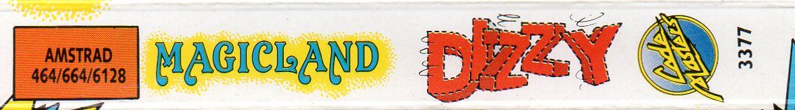 Spine/Sides for Magicland Dizzy (Amstrad CPC)